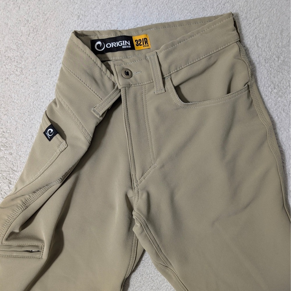 NEW Origin Delta 68 Pants Mens 32 Tan Khaki Stretch Tactical Outdoor Made in USA